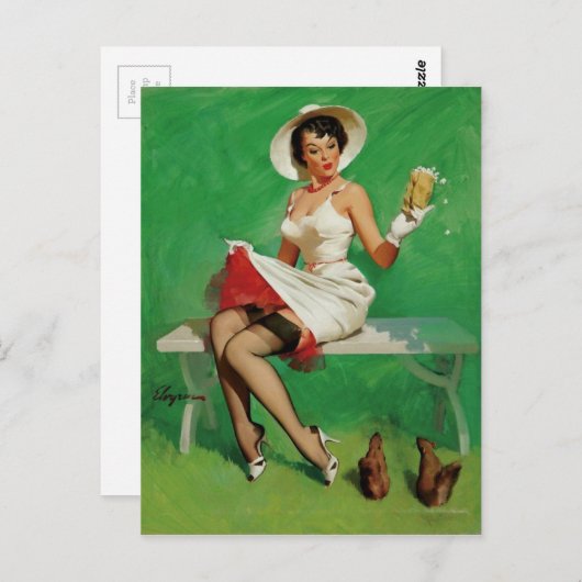 Künstler Postkarte (Vorne/Hinten)