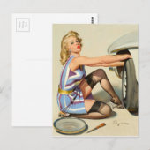 Künstler Postkarte (Vorne/Hinten)