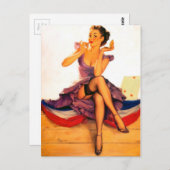 Künstler Postkarte (Vorne/Hinten)