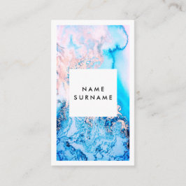 Künstler-rosa Aquarell-Vertikale-Visitenkarte Visitenkarte