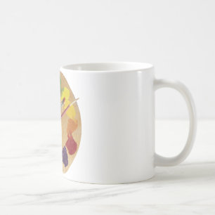 Künstler ` s Paletten-Farbrad Kaffeetasse