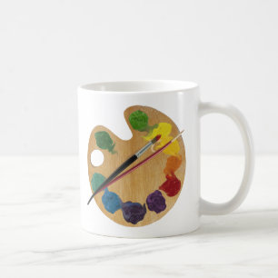 Künstler ` s Paletten-Farbrad Kaffeetasse