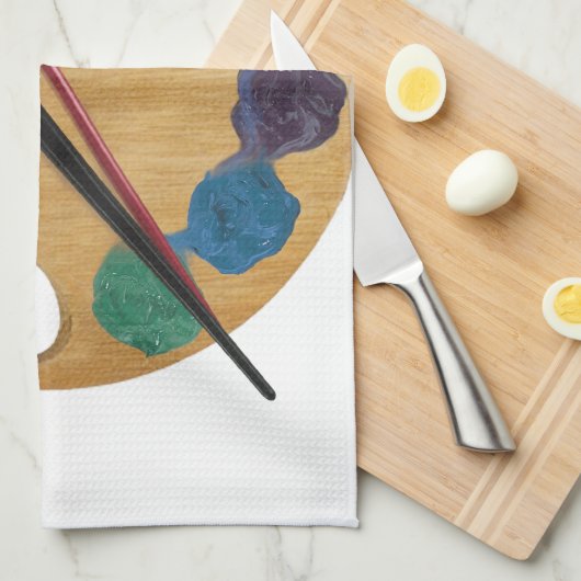 Künstler ` s Paletten-Farbrad Küchentuch (Viertel Falte)