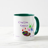 Künstler Schaffen-Spaß Tasse (VorderseiteRechts)