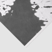 Künstler Schwarz-weiß Große Abstrakte Paint-Spritz Seidenpapier (Ausschnitt)