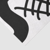 Künstler Schwarz-weiß große Abstrakte Wave Textur Seidenpapier (Ausschnitt)