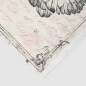 Künstler Schwarz-weiß große Vintage Peony Backgrou Seidenpapier (Ausschnitt)