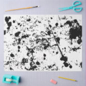 Künstler Schwarz-weiß Paint Spritzer Grunge Textur Seidenpapier (Basteln)