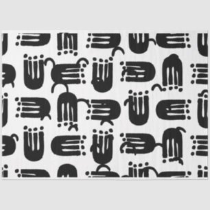 Künstler Schwarz-weiße große Comb Dot Textur Seidenpapier