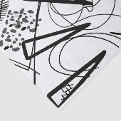 Künstler Schwarz-weiße große Dreieck Circle Textur Seidenpapier (Ausschnitt)