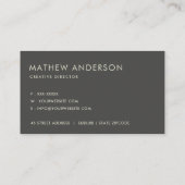 KÜNSTLER SCHWARZ-WEISSER SKETCH STRIPED LINE PATTE VISITENKARTE (Rückseite)