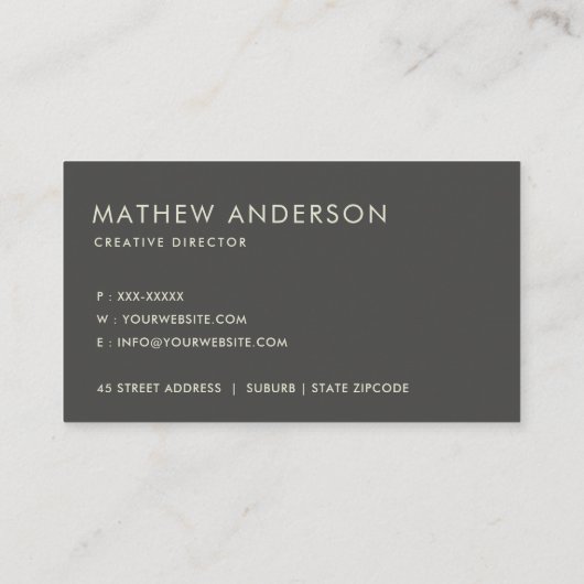 KÜNSTLER SCHWARZ-WEISSER SKETCH STRIPED LINE PATTE VISITENKARTE (Rückseite)