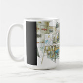 Künstler-Studio-Arbeitsraumwatercolor-Tasse Karls Kaffeetasse (Links)