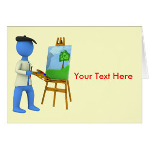 Künstler und Gestell