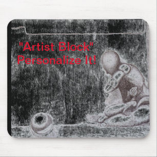 Künstler und Kreative fürchten den Block m Mousepad
