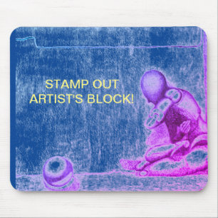 Künstler und Kreative fürchten den Block m Mousepad