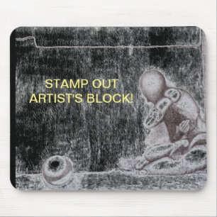 Künstler und Kreative fürchten den Block m Mousepad