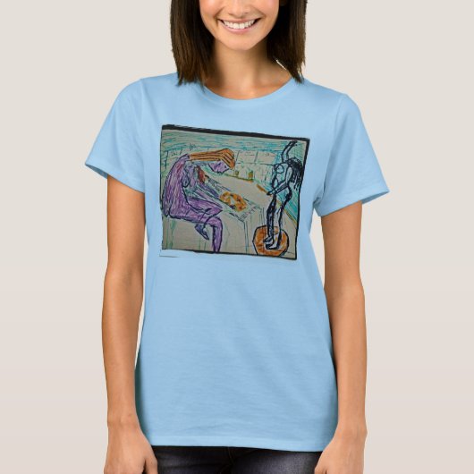 Künstler und Modell T-Shirt (Vorderseite)