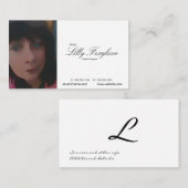 Künstler Visitenkarte (Vorne/Hinten)