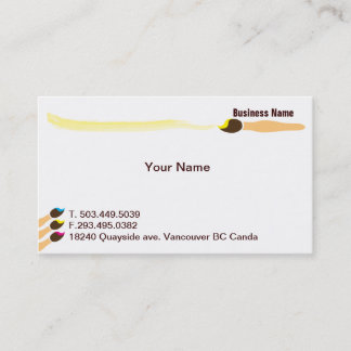 Künstler Visitenkarte