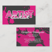 Künstler Visitenkarte (Vorne/Hinten)