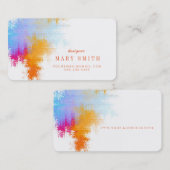 Künstler-Visitenkarte-runde Ecken Visitenkarte (Vorne/Hinten)