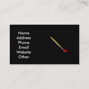 Künstler-Visitenkarte Visitenkarte