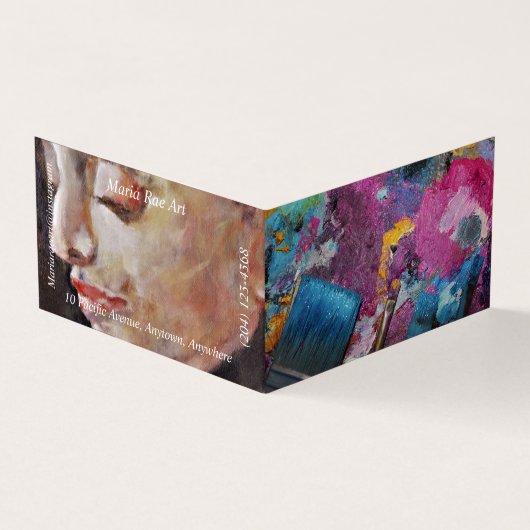 Künstler Visitenkarten (Vorderseite)