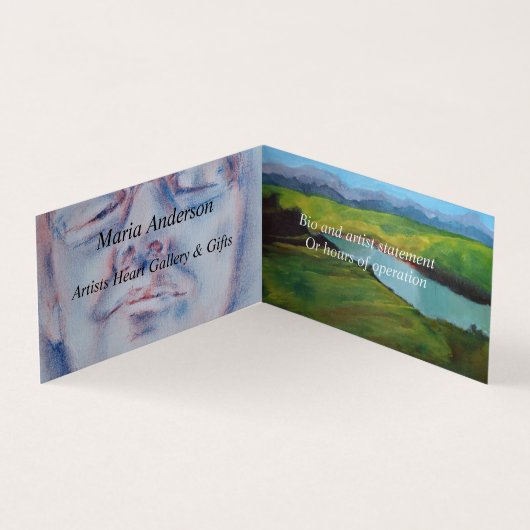 Künstler Visitenkarten (Innenseite)