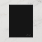 Künstler-Visitenkarten Visitenkarte (Rückseite)