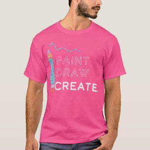 Künstler Zeichnung Zeichnung Malerei T-Shirt