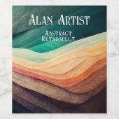 KÜNSTLER ZEIGEN EMPFANG WEINFLASCHE WEINETIKETT (Einzelnes Label)