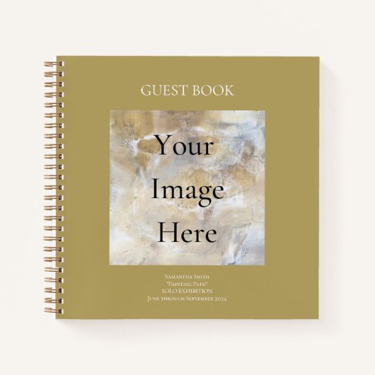 Künstlerausstellung Kunstschau Gästebuch Notizblock (Vorderseite)