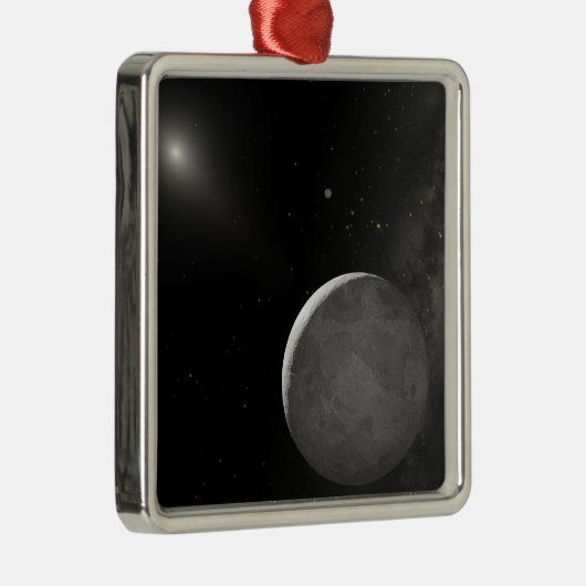 Künstlerbegriff Kuiper Belt Objekt Silbernes Ornament (Rechts)