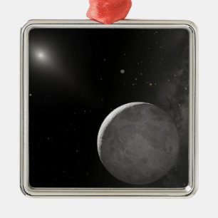 Künstlerbegriff Kuiper Belt Objekt Silbernes Ornament