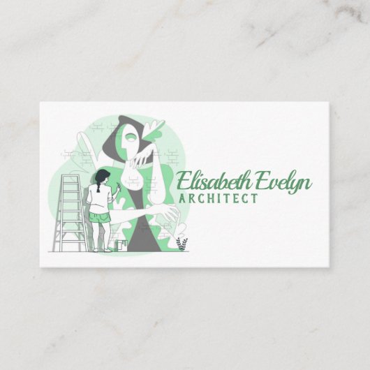 Künstlerbegriff Visitenkarte (Vorderseite)