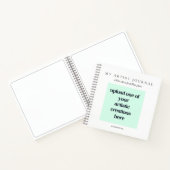 Künstlerblattskizze hinzufügen notizblock (Innenseite)