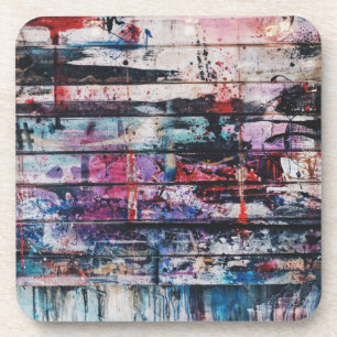 Künstlerbodenmalerei Getränkeuntersetzer