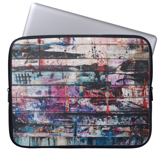 Künstlerbodenmalerei Laptopschutzhülle (Vorderseite)