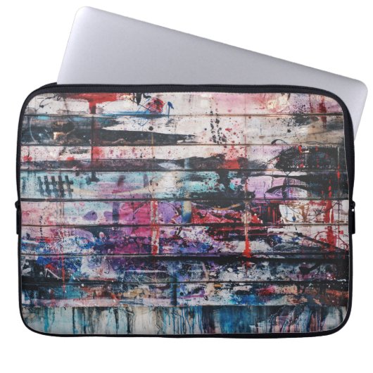 Künstlerbodenmalerei Laptopschutzhülle (Vorderseite)