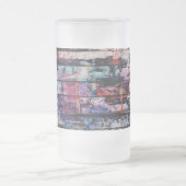 Künstlerbodenmalerei Mattglas Bierglas (Mittel)