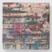 Künstlerbodenmalerei Steinuntersetzer (Vorderseite)