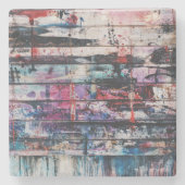 Künstlerbodenmalerei Steinuntersetzer (Vorderseite)