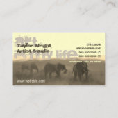 Künstlercoach "Painted Africa Animals Nature Art" Visitenkarte (Rückseite)