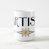 Künstlerdekorationslinie Kaffeetasse (Mittel)