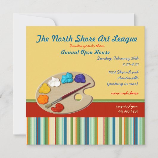 Künstlereinladung Einladung (Vorderseite)