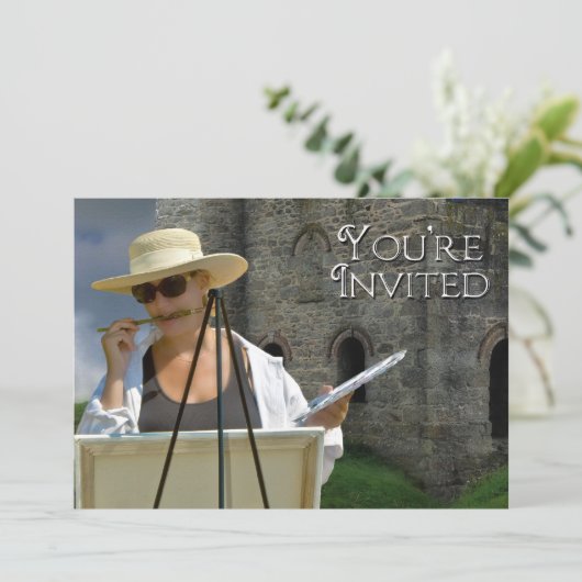 Künstlereinladung Einladung (Stehend Vorderseite)