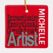 Künstlerextraordinaire CUSTOM Keramikornament (Vorderseite)