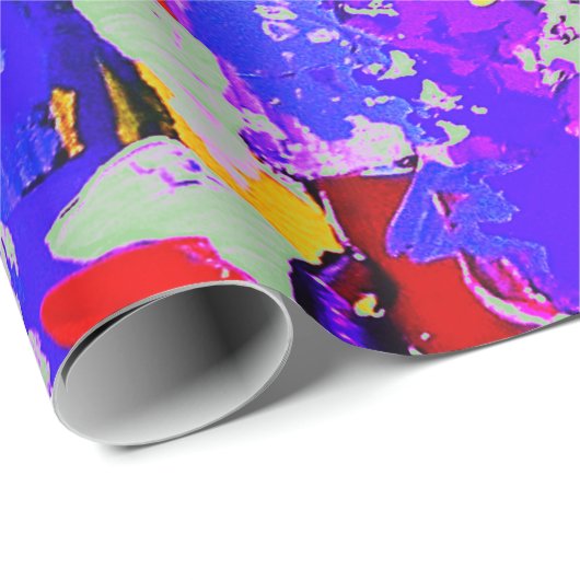 Künstlerfarbe Abstrakt Geschenkpapier (Rolleneckpunkt)