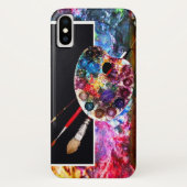 KÜNSTLERFARBE PALETTE UND BRUSHEN Black Case-Mate iPhone Hülle (Rückseite)